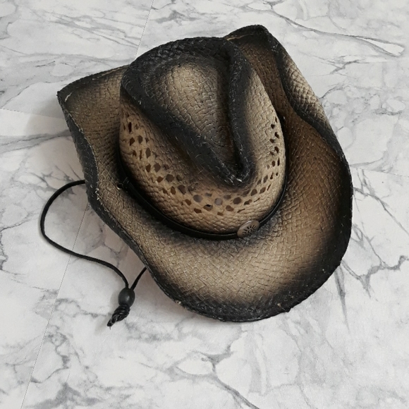 leon leather co Accessories - Leon Leather Co unique ombre cowgirl cowboy hat
